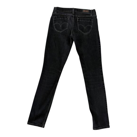 Levi’s 524 Too Superlow Skinny Jeans W28 L32 Y2K Vintagecore Streetwear Black - Picture 8 of 9